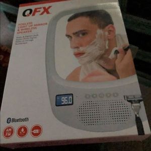 Bluetooth chargeable shower radio/mirror/clock